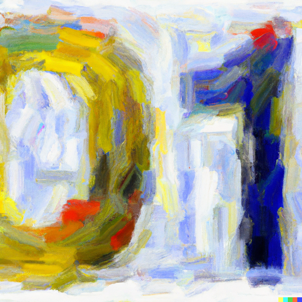 KI-generiertes Bild "does it make sense to be number on in Google - impressionist oil paint"